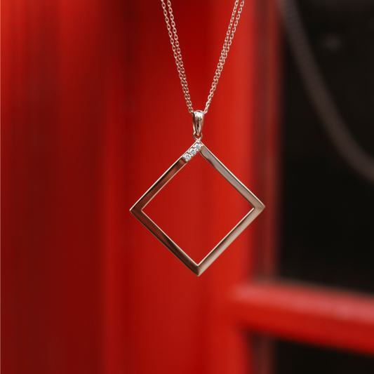 Geo - Rose Gold Necklace - Ksenia Mirella Jewellery