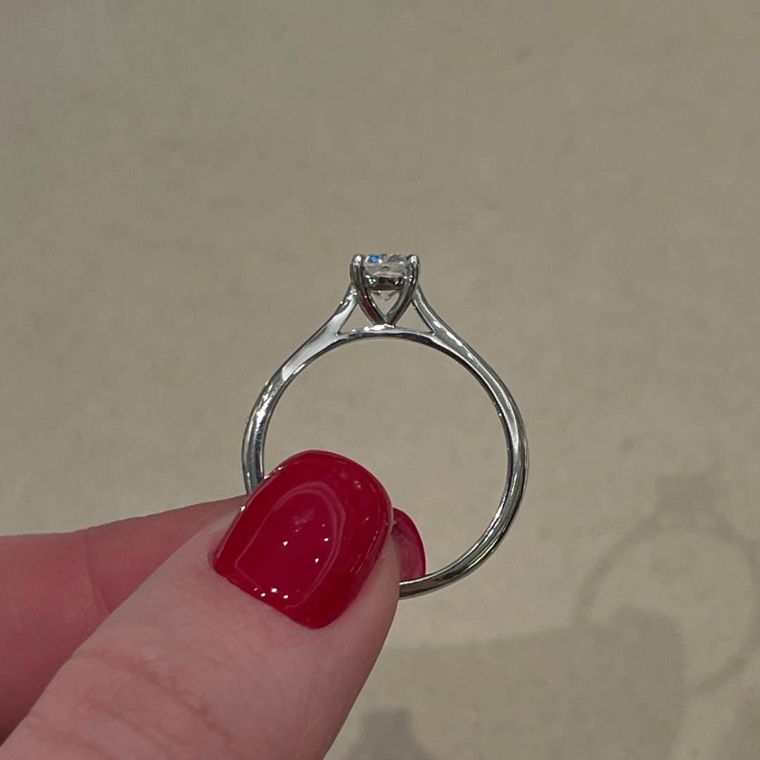 Lab-Grown Classic- Cushion Cut Solitaire - Ksenia Mirella Jewellery