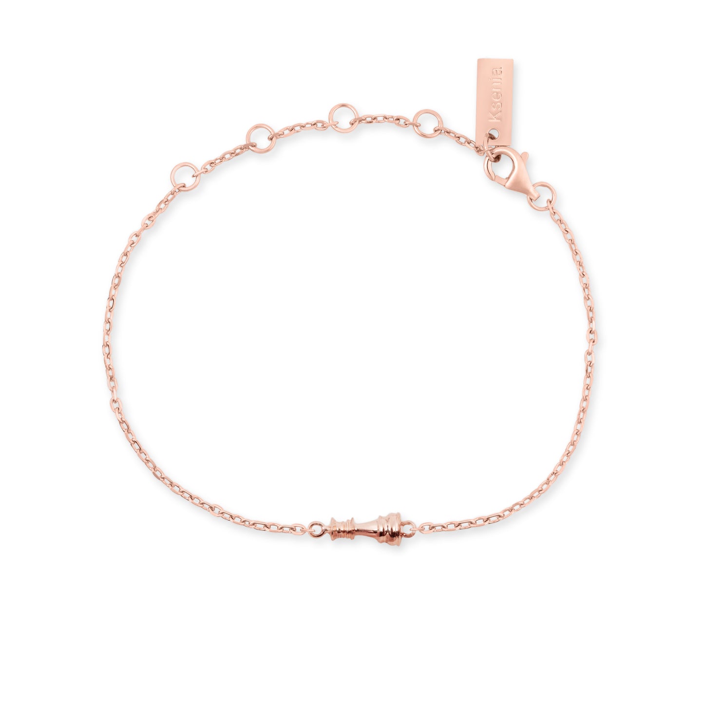 Queen Icon Chain Bracelet | Rose Gold