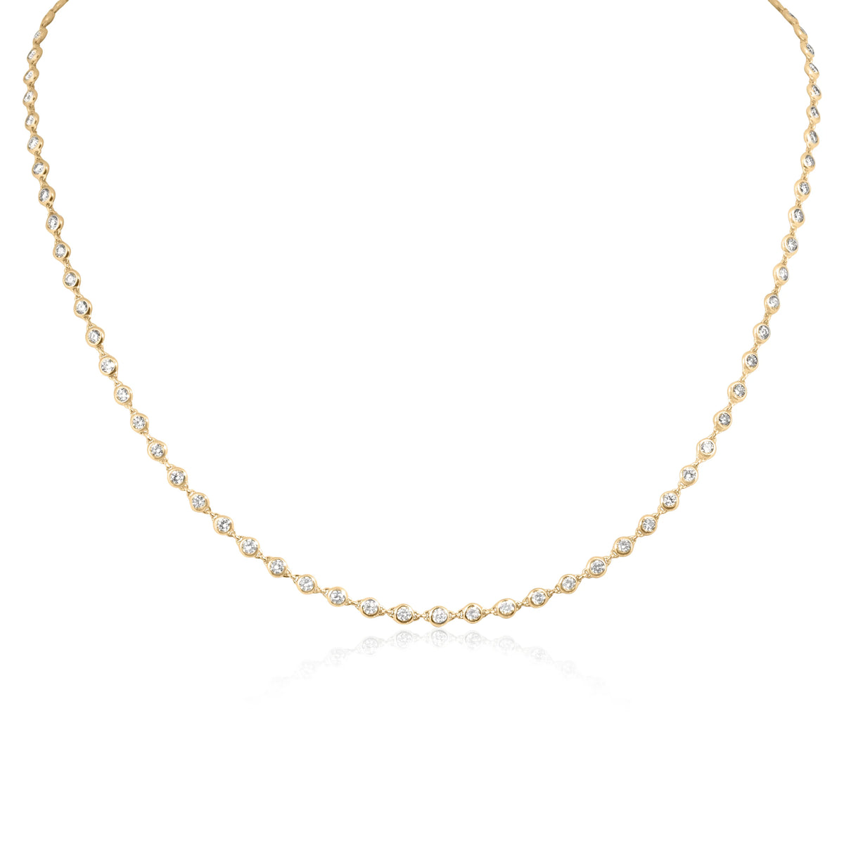 Regal Chain | Yellow Gold Diamond Collier Necklace