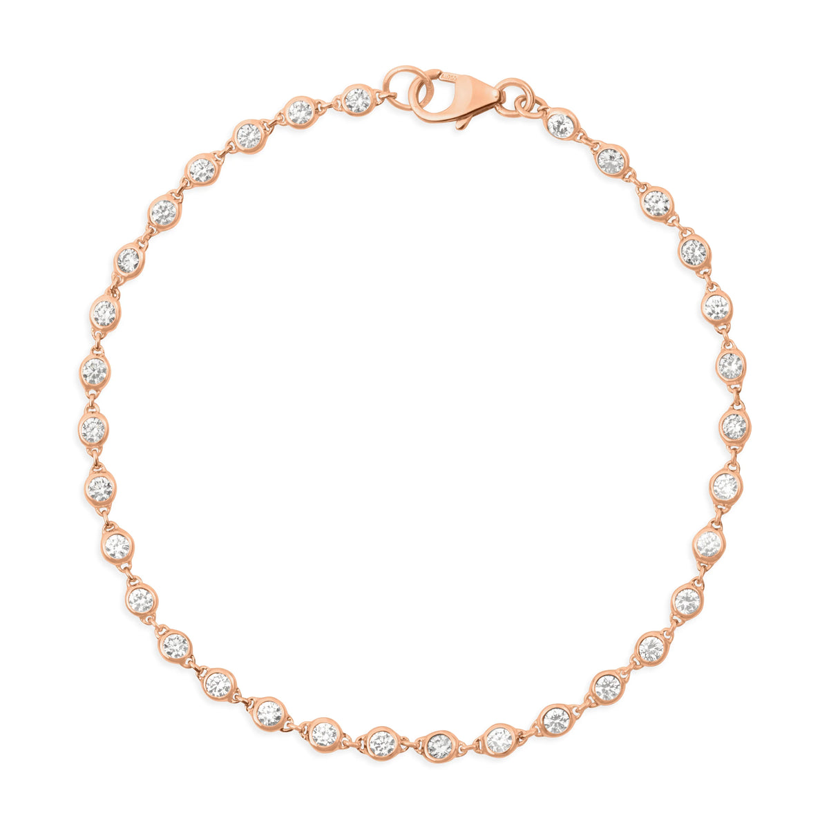 Regal Chain | Rose Gold Diamond Bracelet