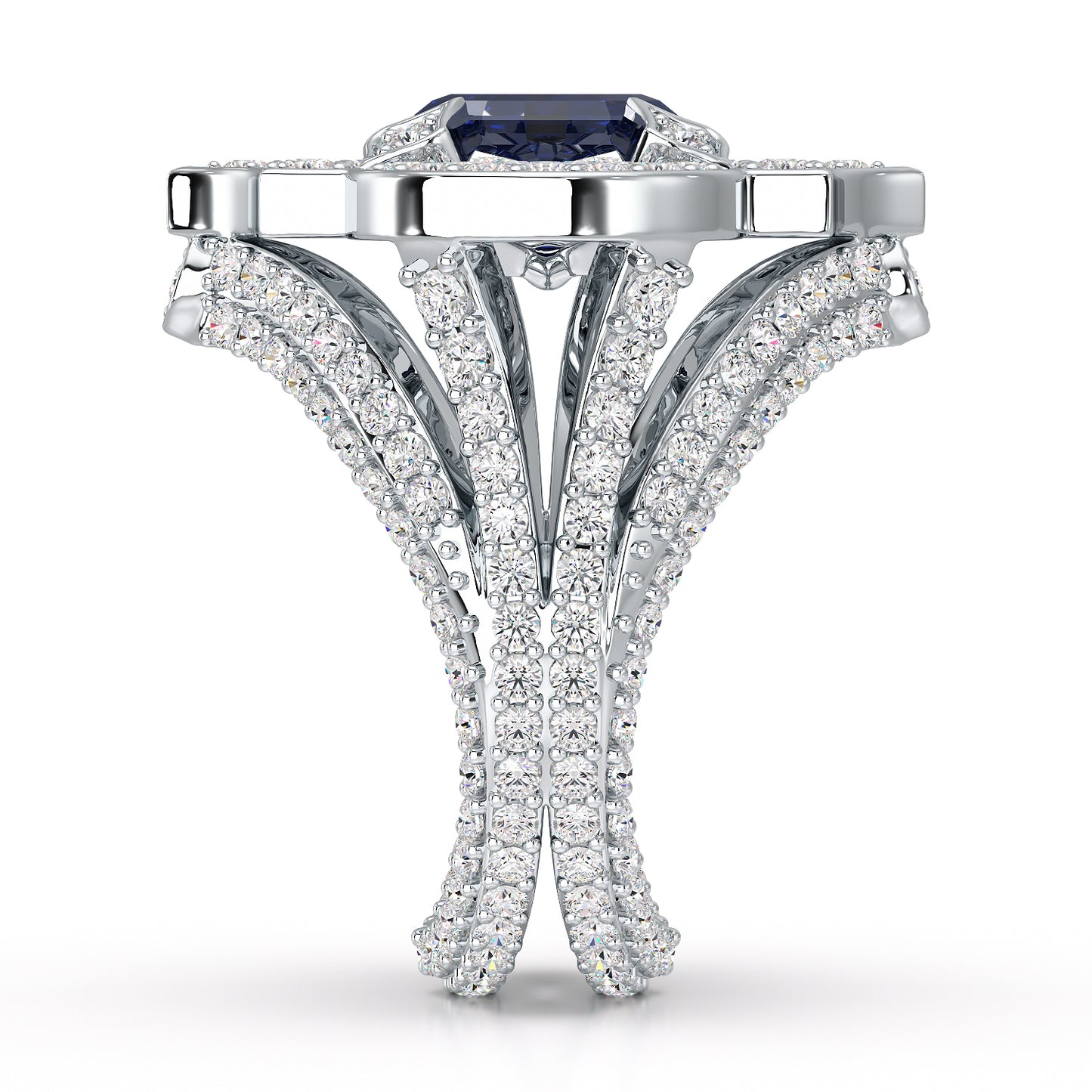 Regal-White Gold Sapphire Ring - Ksenia Mirella Jewellery