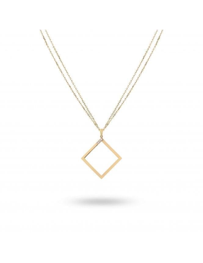 Geo - Yellow Gold Necklace - Ksenia Mirella Jewellery 