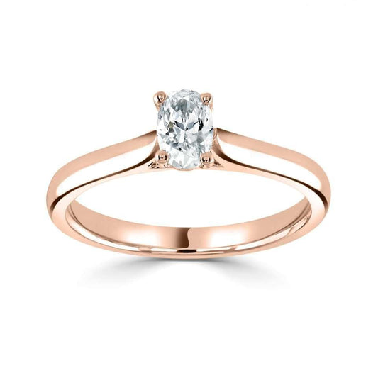 Classic- Oval Cut Solitaire - Ksenia Mirella Jewellery