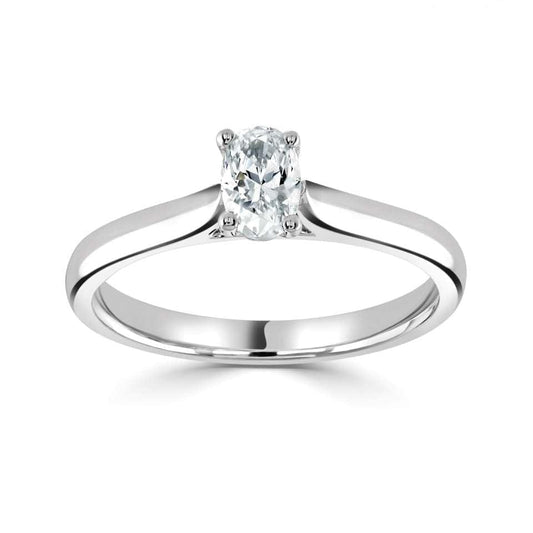 Classic- Oval Cut Solitaire - Ksenia Mirella Jewellery