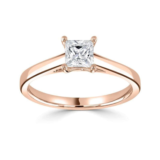 Classic- Princess Cut Solitaire - Ksenia Mirella Jewellery