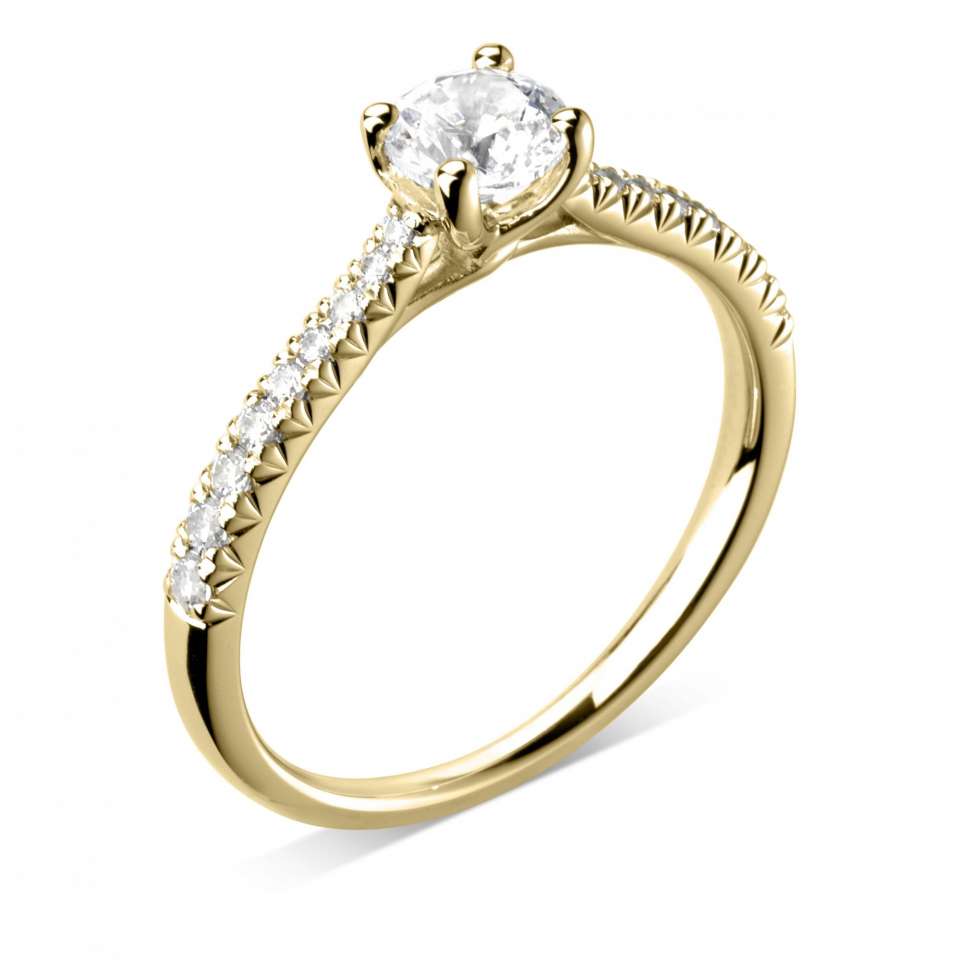 Lab-Grown Classic- Brilliant Cut Diamond Band Ring - Ksenia Mirella Jewellery