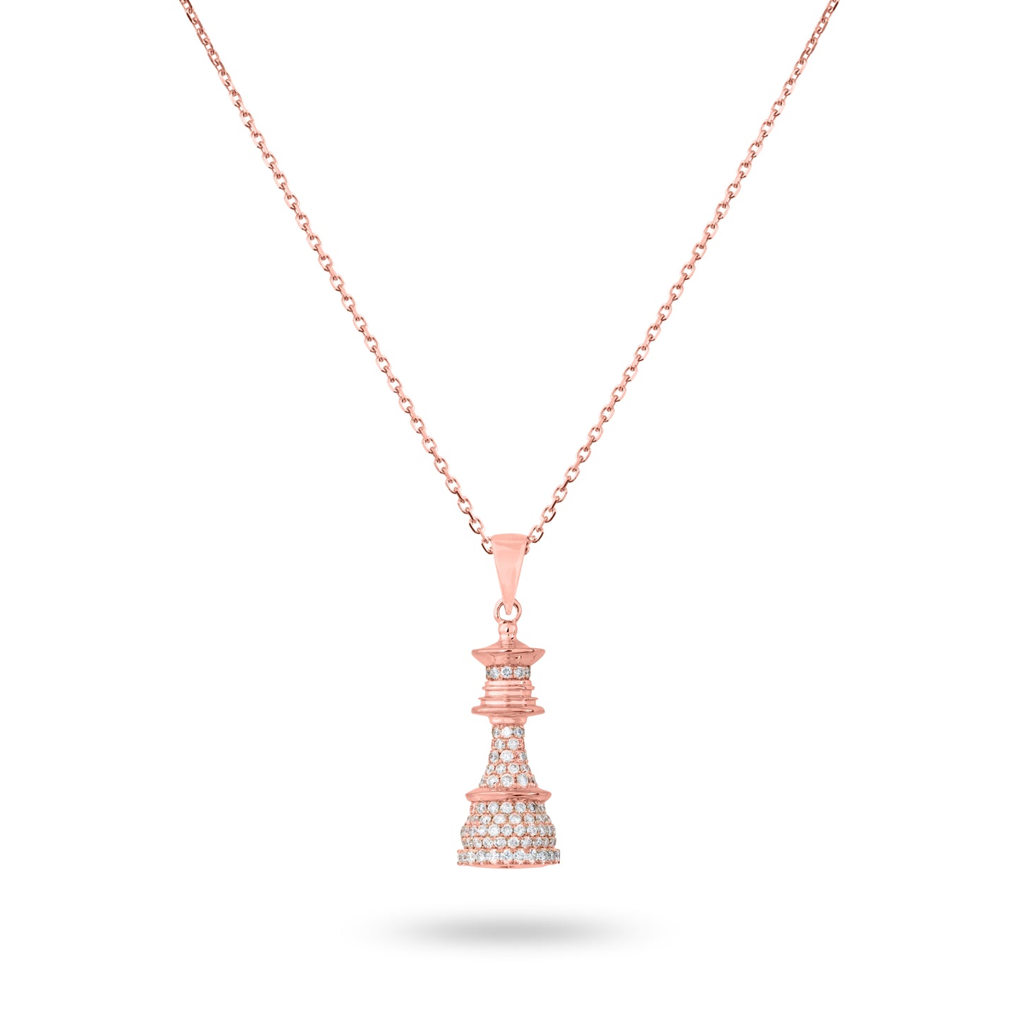 Rose Gold Diamonds Necklace - Ksenia Mirella Jewellery