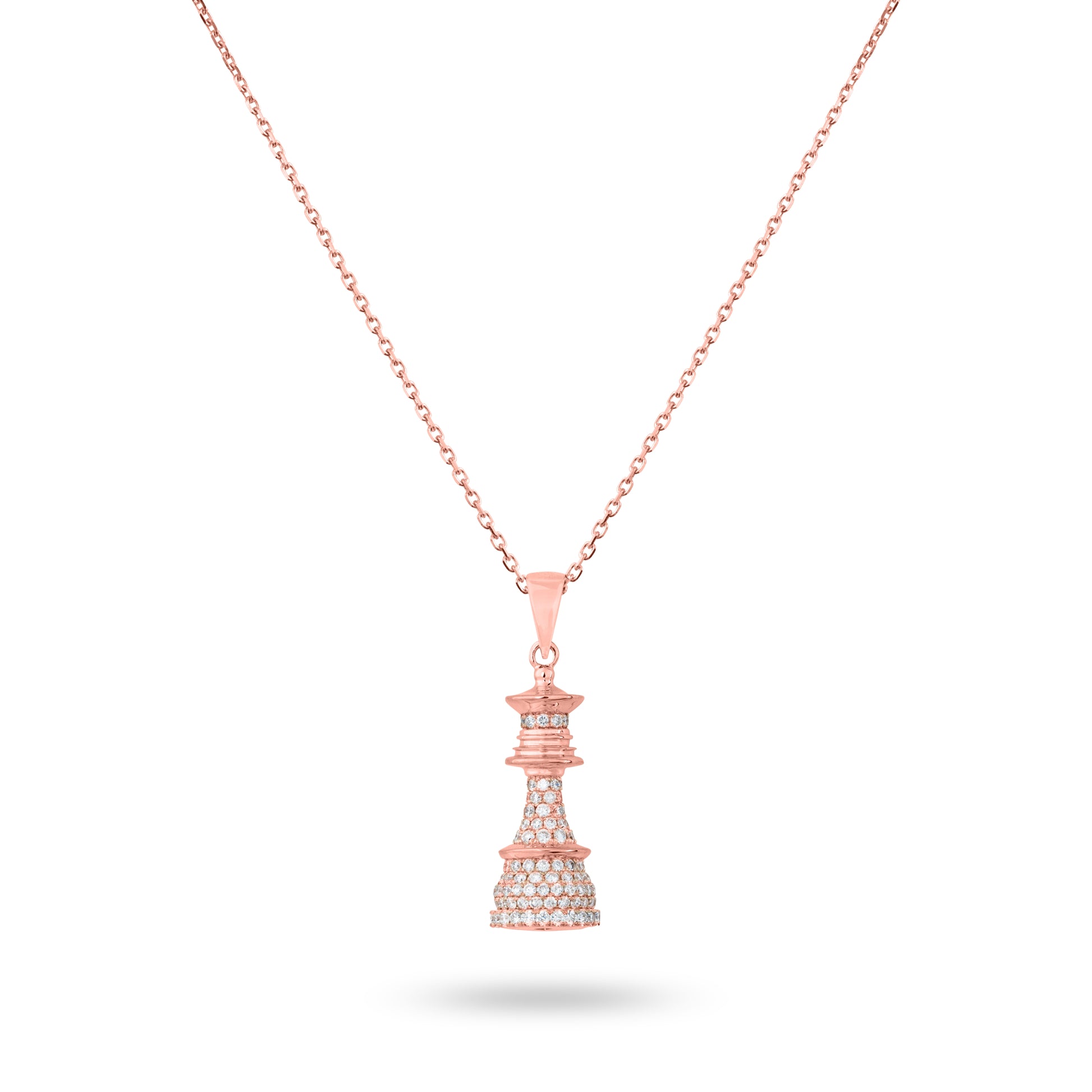 Rose Gold Diamonds Necklace - Ksenia Mirella Jewellery