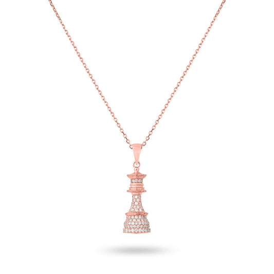 Rose Gold Diamonds Necklace - Ksenia Mirella Jewellery