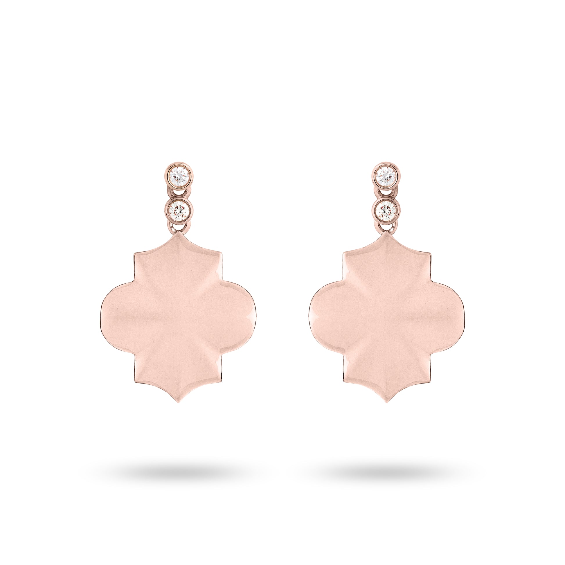 Regal - Rose Gold Earrings - Ksenia Mirella Jewellery