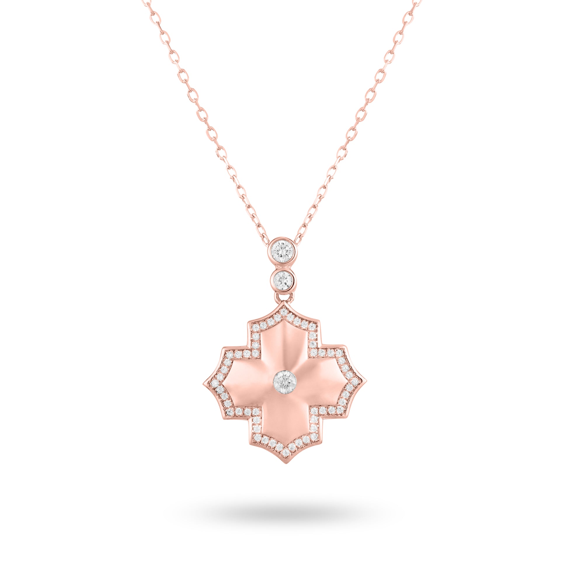 Regal Amulet- Rose Gold Necklace - Ksenia Mirella Jewellery