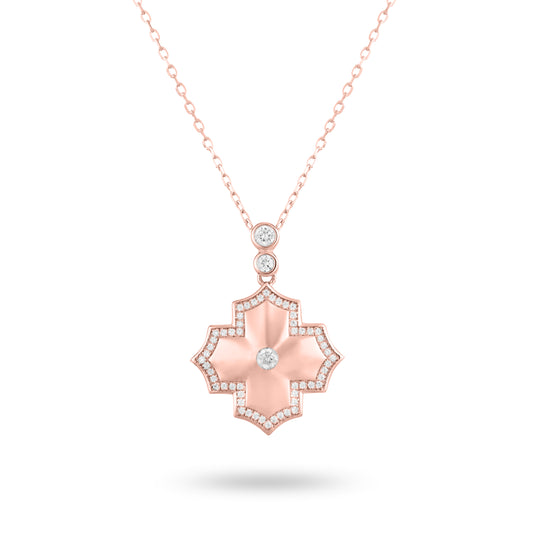 Regal Amulet- Rose Gold Necklace - Ksenia Mirella Jewellery