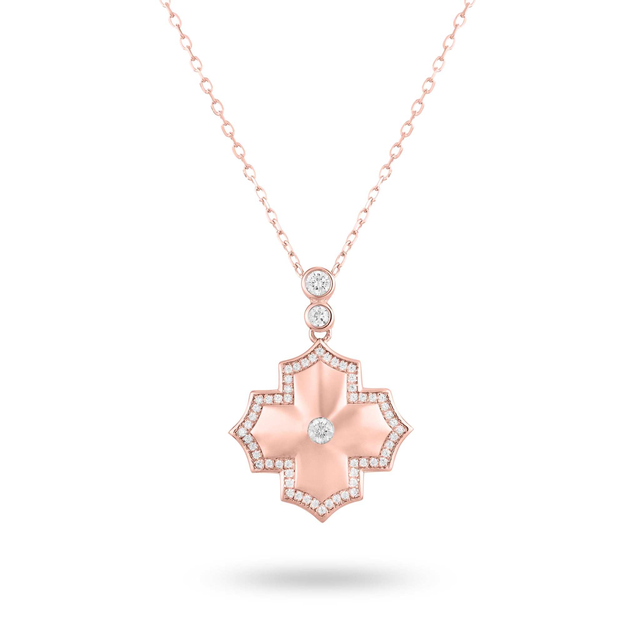 Regal Amulet- Rose Gold Necklace - Ksenia Mirella Jewellery 