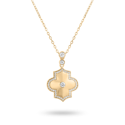 Regal Power- Yellow Gold Necklace - Ksenia Mirella Jewellery