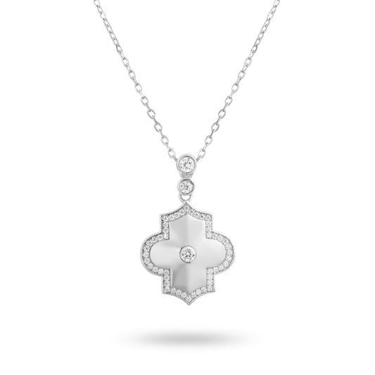 Regal Power- White Gold Necklace - Ksenia Mirella Jewellery