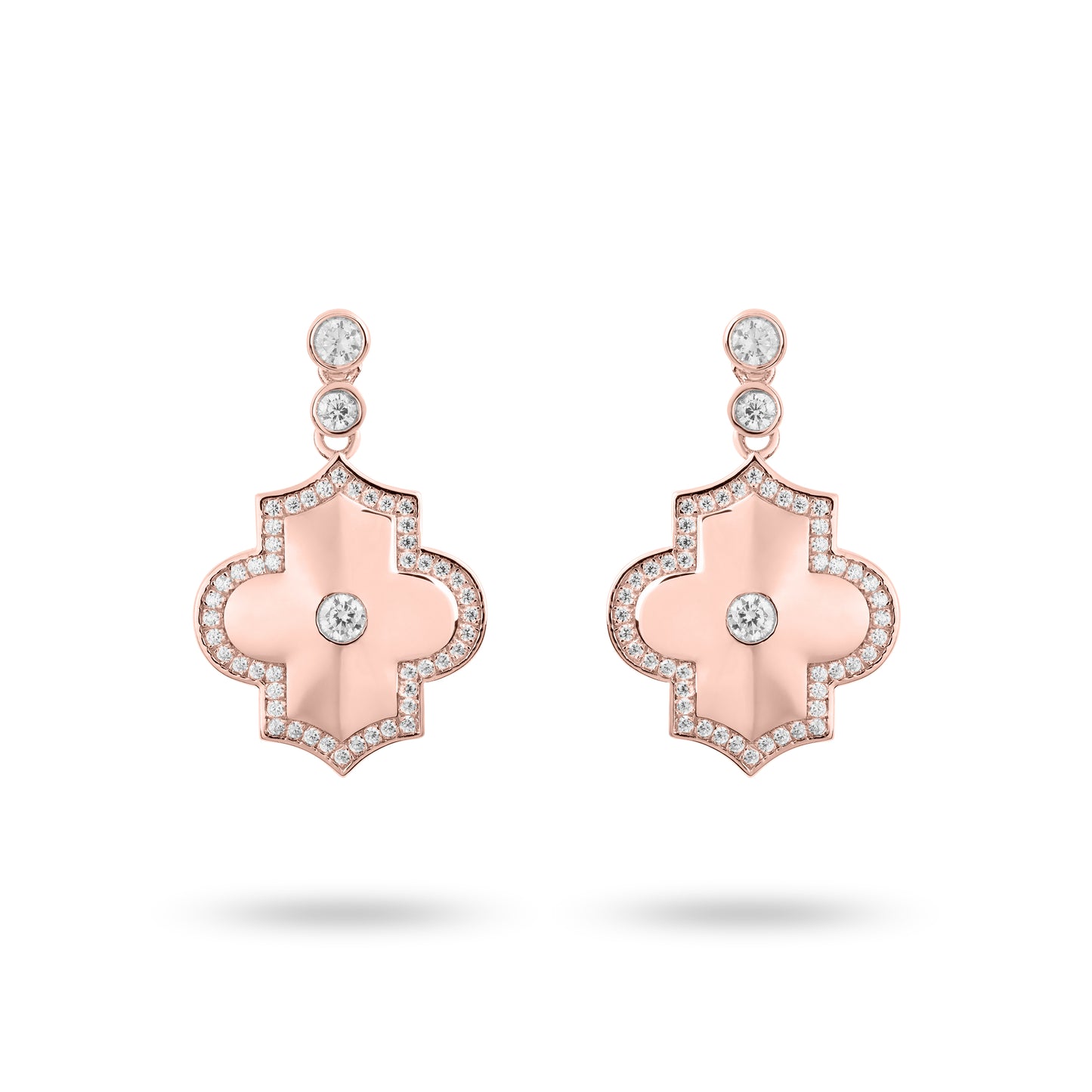Regal Power -Rose Gold Earrings - Ksenia Mirella Jewellery