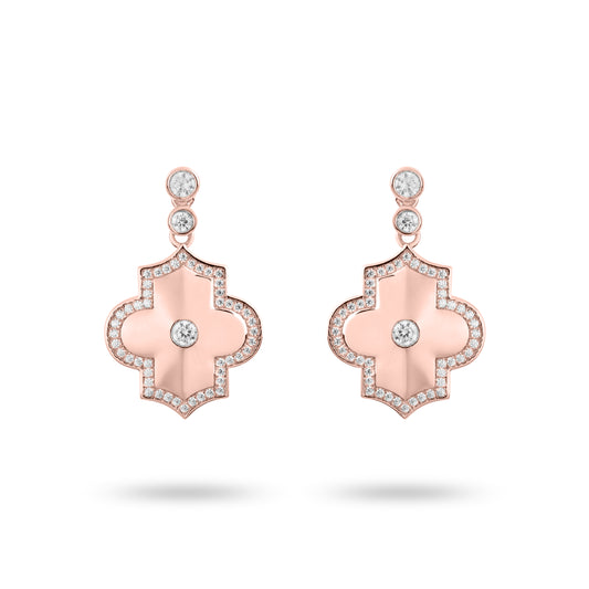 Regal Power -Rose Gold Earrings - Ksenia Mirella Jewellery