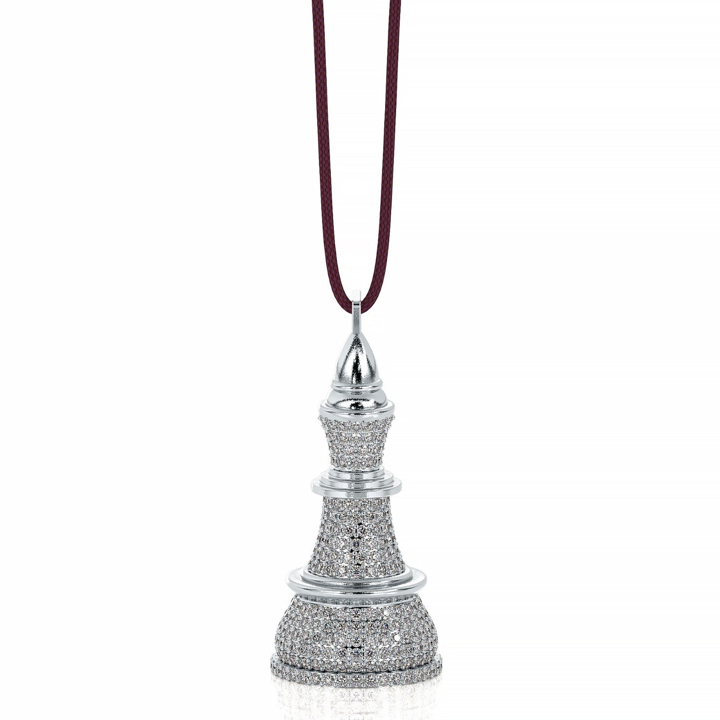 The King-White Gold White Diamonds Necklace - Ksenia Mirella Jewellery
