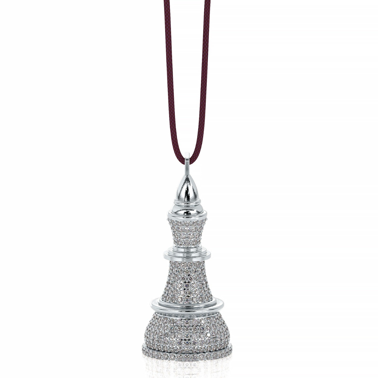 The King-White Gold White Diamonds Necklace - Ksenia Mirella Jewellery