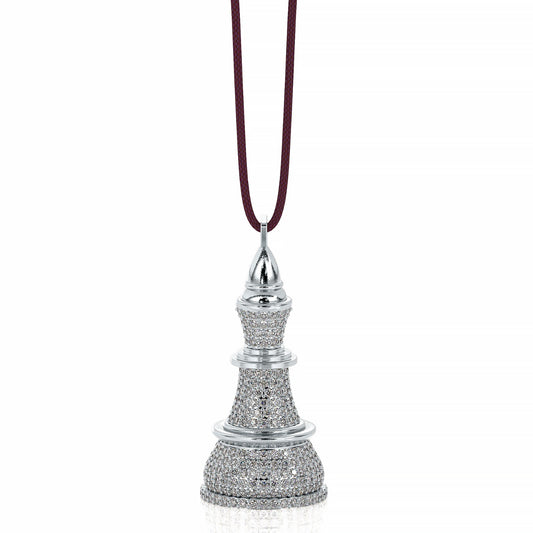 The King-White Gold White Diamonds Necklace - Ksenia Mirella Jewellery