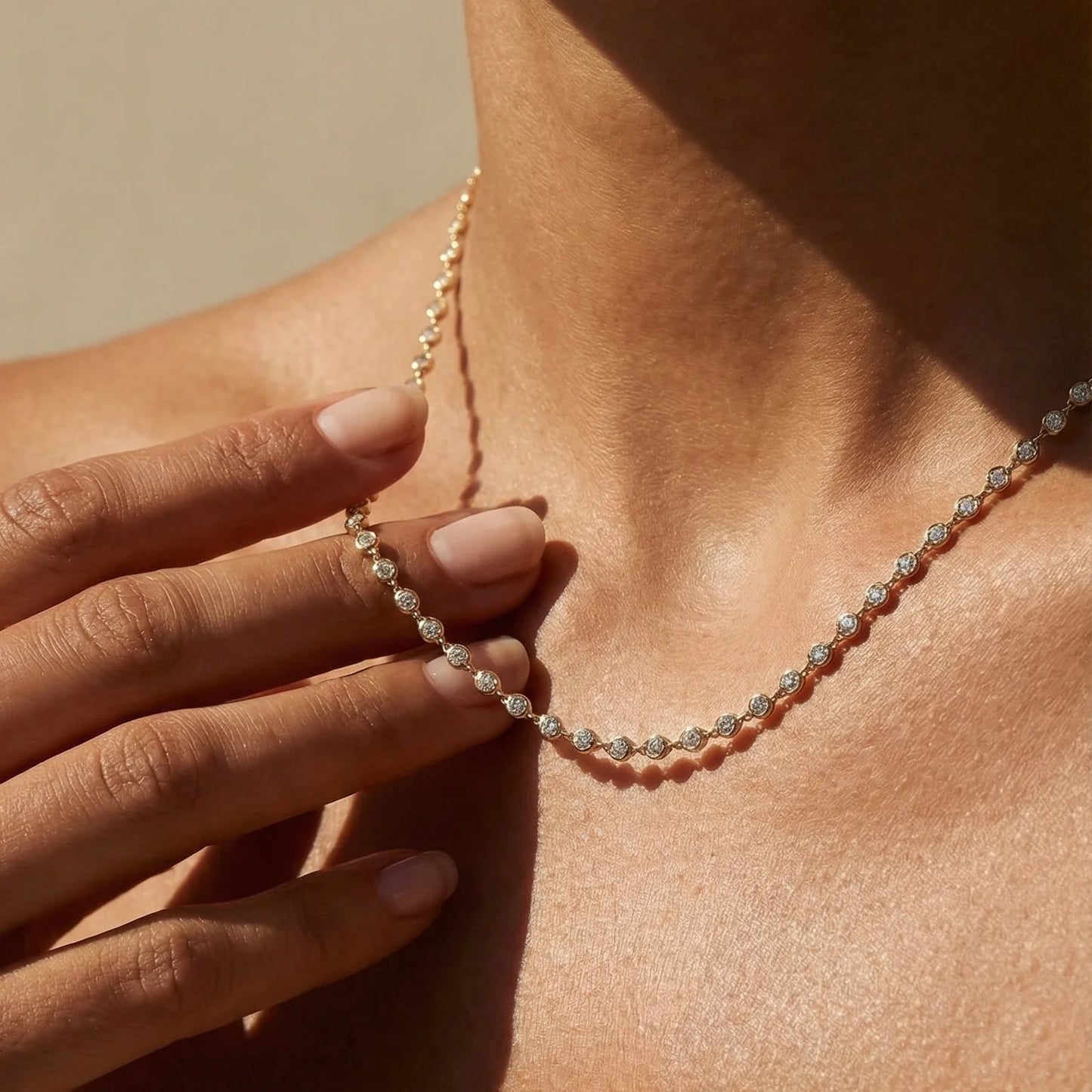 Regal Chain | Yellow Gold Diamond Collier Necklace