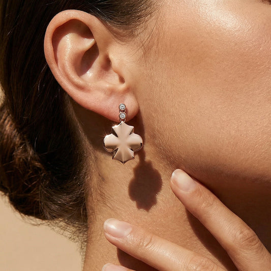 Regal - Rose Gold Earrings - Ksenia Mirella Jewellery 