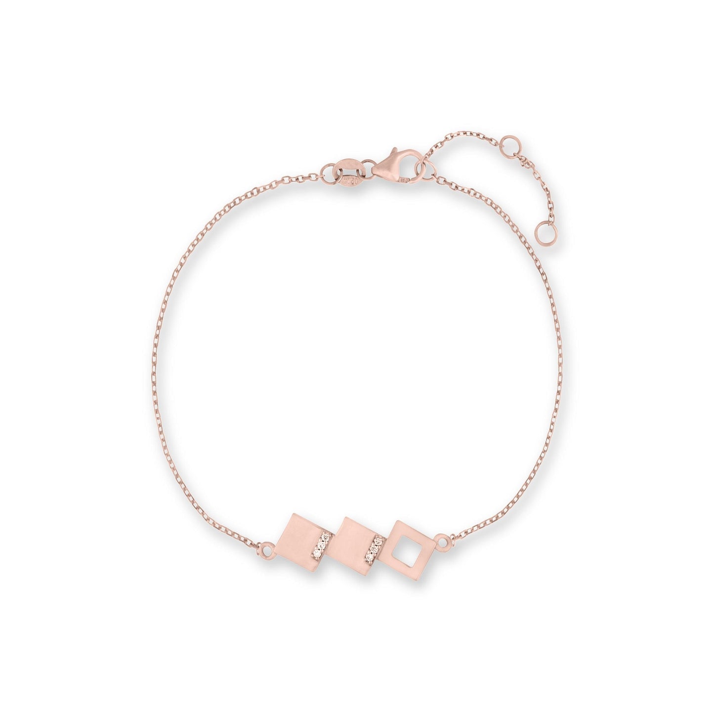 Geo - Rose Gold Bracelet - Ksenia Mirella Jewellery 