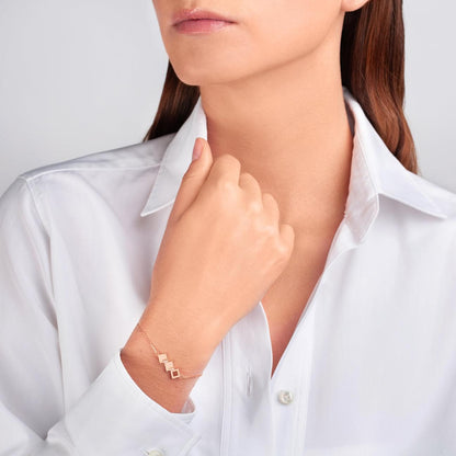 Geo - Rose Gold Bracelet - Ksenia Mirella Jewellery 