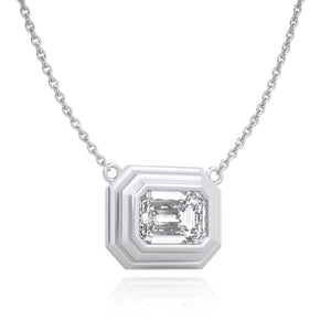 Art Deco-White Gold Diamond Necklace - Ksenia Mirella Jewellery 