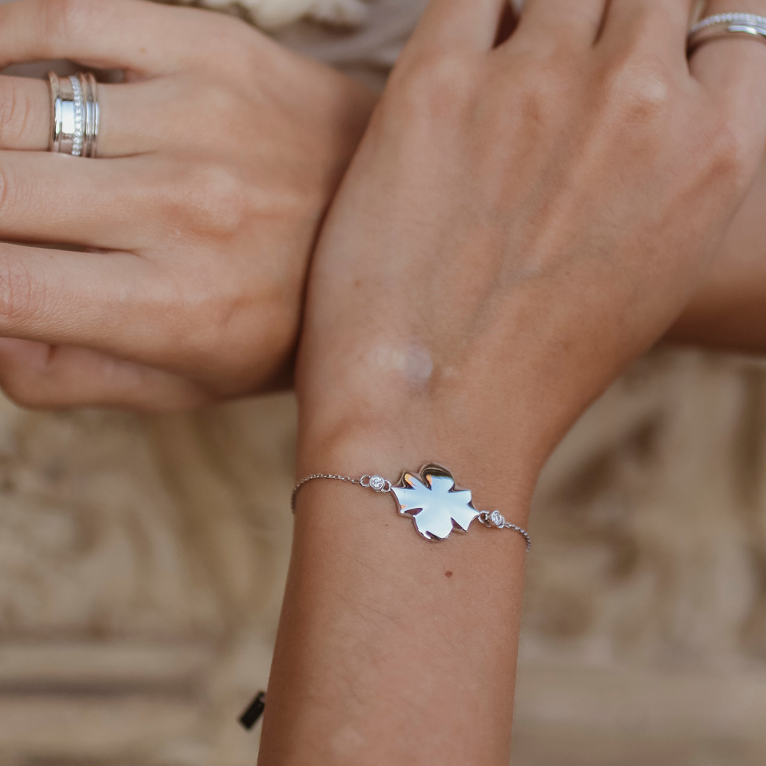 Regal - White Gold Bracelet - Ksenia Mirella Jewellery 