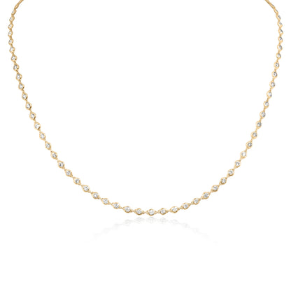 Regal Chain | Yellow Gold Diamond Collier Necklace