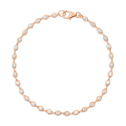 Regal Chain | Rose Gold Diamond Bracelet