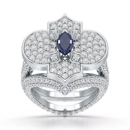 Regal-White Gold Sapphire Ring - Ksenia Mirella Jewellery 