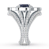 Regal-White Gold Sapphire Ring - Ksenia Mirella Jewellery 
