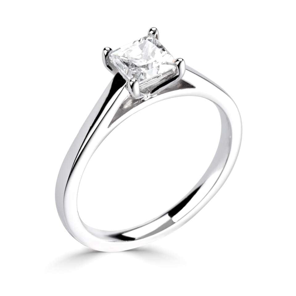 Classic- Princess Cut Solitaire - Ksenia Mirella Jewellery 