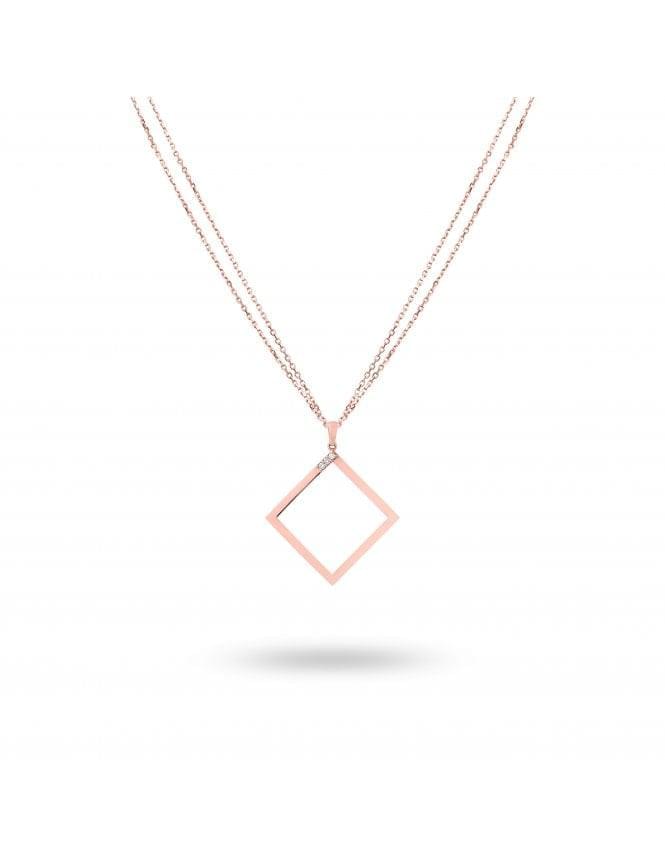 Geo - Rose Gold Necklace - Ksenia Mirella Jewellery 