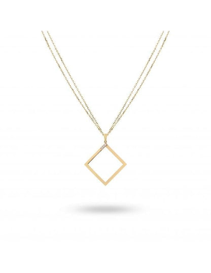 Geo - Yellow Gold Necklace - Ksenia Mirella Jewellery 