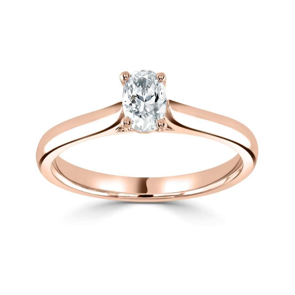 Classic- Oval Cut Solitaire - Ksenia Mirella Jewellery 