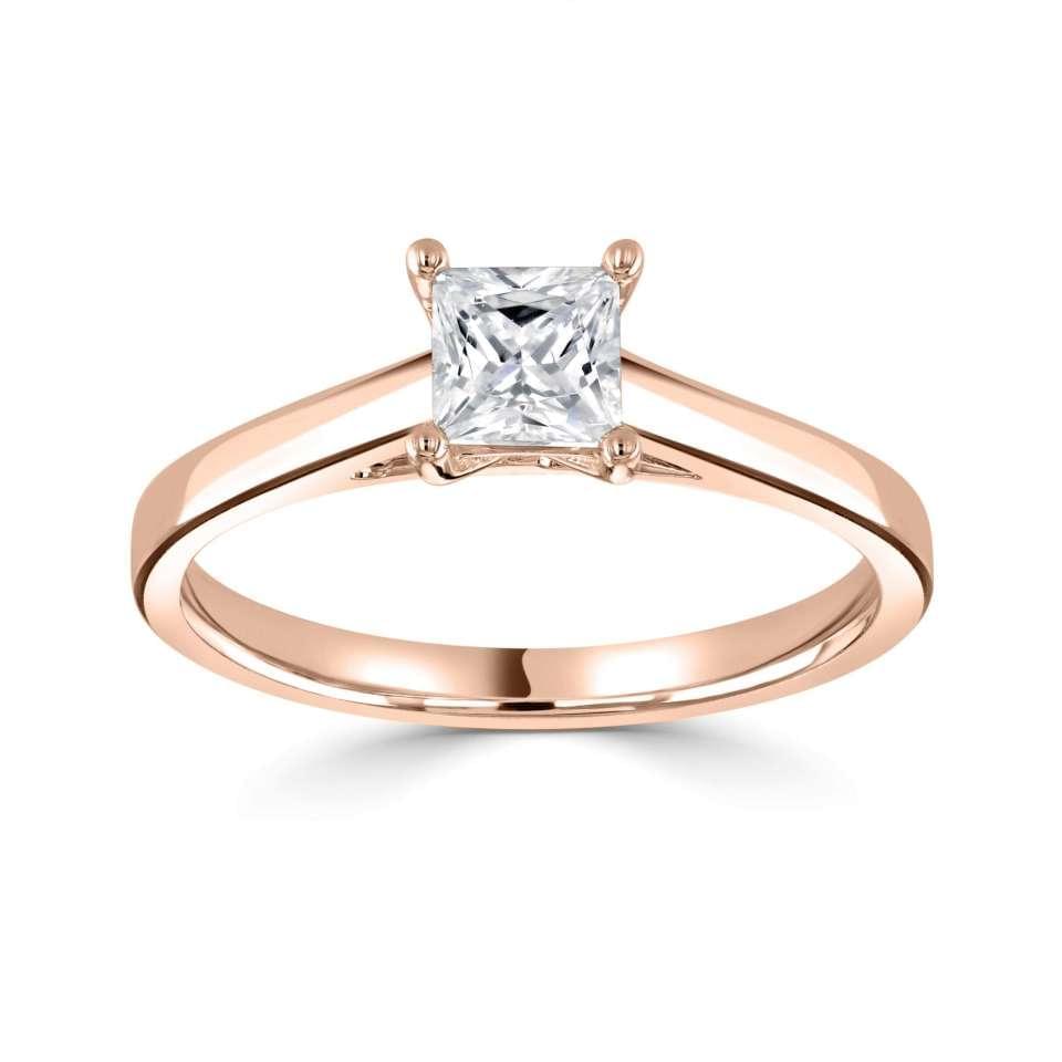 Classic- Princess Cut Solitaire - Ksenia Mirella Jewellery 