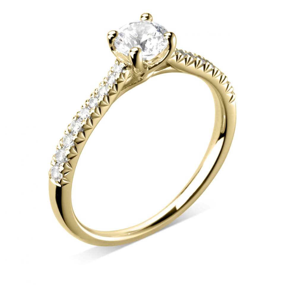 Lab-Grown Classic- Brilliant Cut Diamond Band Ring - Ksenia Mirella Jewellery 
