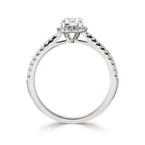 Lab-Grown Classic- Brilliant Cut Diamond Halo Ring - Ksenia Mirella Jewellery 