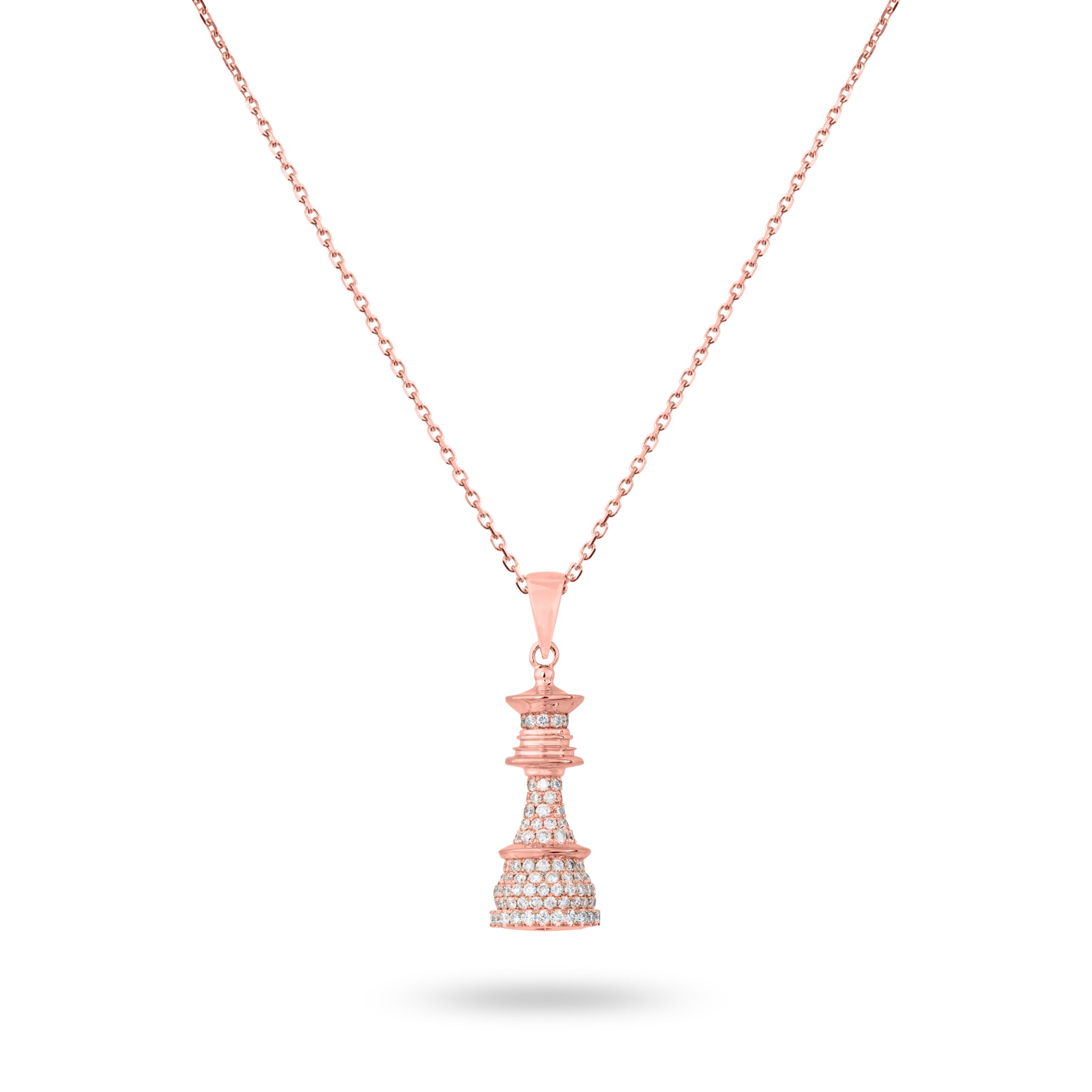 Rose Gold Diamonds Necklace - Ksenia Mirella Jewellery 