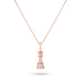 Rose Gold Diamonds Necklace - Ksenia Mirella Jewellery 