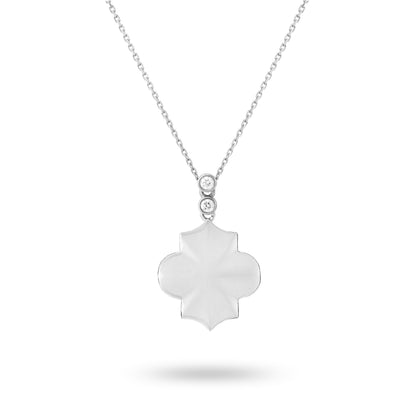 Regal - White Gold Necklace - Ksenia Mirella Jewellery 