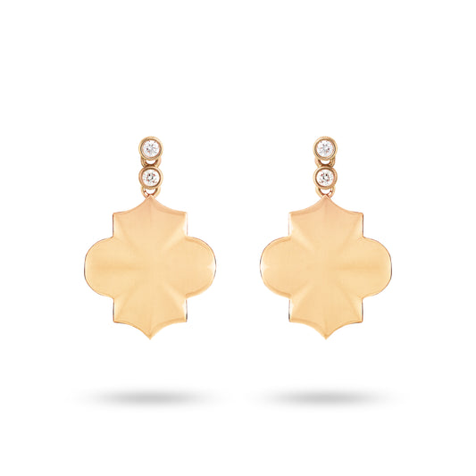 Regal - Yellow Gold Earrings - Ksenia Mirella Jewellery 