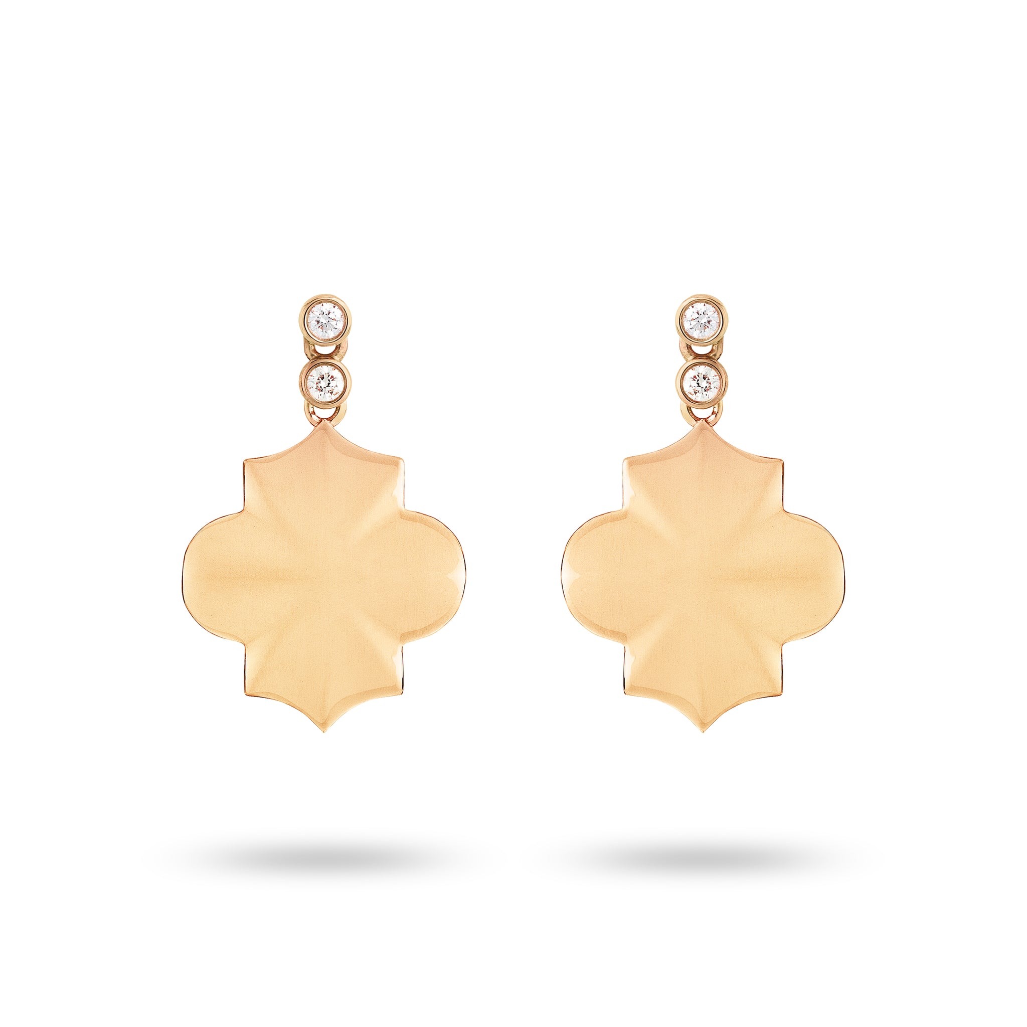 Regal - Yellow Gold Earrings - Ksenia Mirella Jewellery 