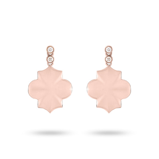 Regal - Rose Gold Earrings - Ksenia Mirella Jewellery 