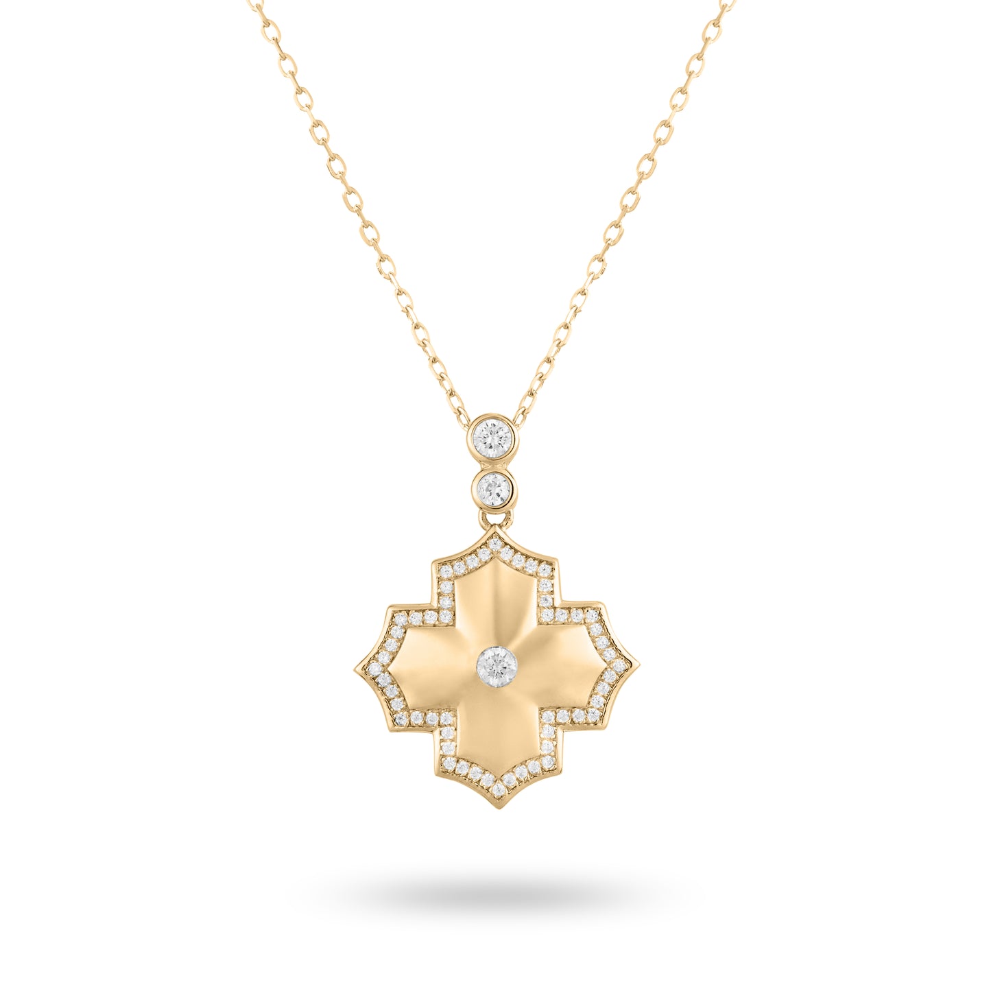 Regal Amulet- Yellow Gold Necklace - Ksenia Mirella Jewellery 