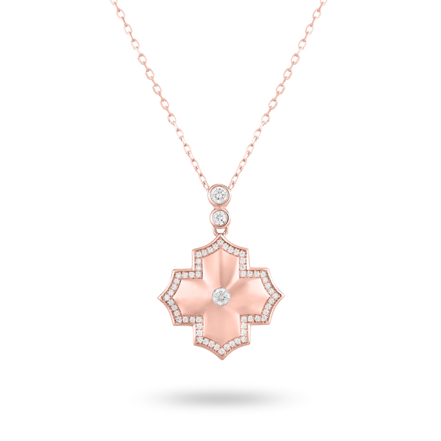 Regal Amulet- Rose Gold Necklace - Ksenia Mirella Jewellery 